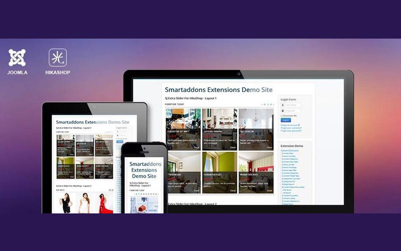 SJ Extra Slider for Hikashop V1.0.0 - ماژول اسلایدر محصولات برای کامپوننت هیکاشاپ