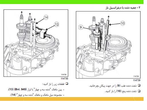 راهنمای تعمیر گیربکس معمولی L90