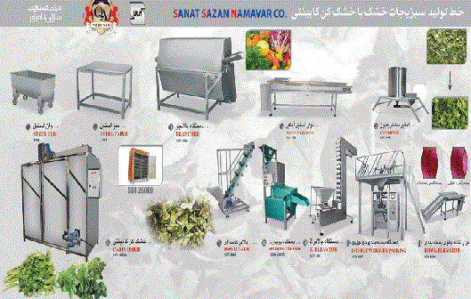 طرح توجیهی تولید و بسته بندی انواع سبزی خشک