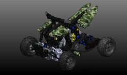 دانلود طراحی سه بعدی موتور چهار چرخ در نرم افزار SolidWorks